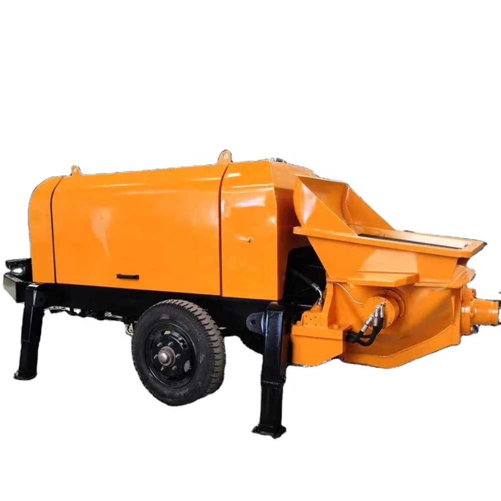 60m3 80m3 diesel  S valve motar concrete trailer pump China low price in stock mining site construction