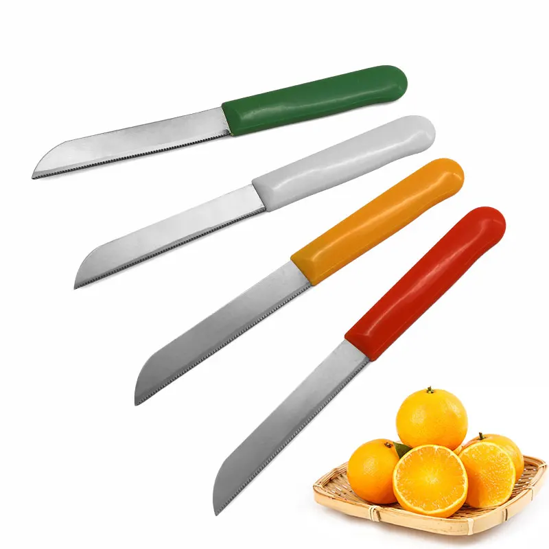 12pcs set  colorful PP handle stainless steel fruit knife set