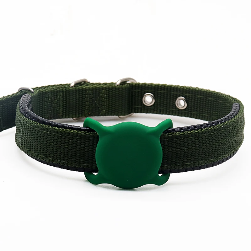 New Animal Cute Tracker Cover Anti-lost Protective Case with Dog Cat Collar Loop Strap for Apple AirTags