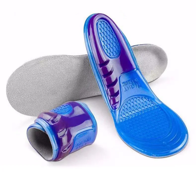 Sports Massaging Silicone Gel Insoles Arch Support Orthopedic Plantar Running Insoles For shoes
