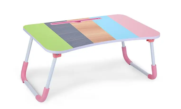 Подставка для чайного столика, складной деревянный маленький ленивый столик для кровати, с отделением для карт, подстаканником, USB-портом, подсветкой, вентилятором и нескользящим ковриком