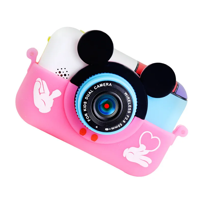 
Mickey kids camera cartoon digital photo Mickey HD sports toy cute mini portable 1080p 