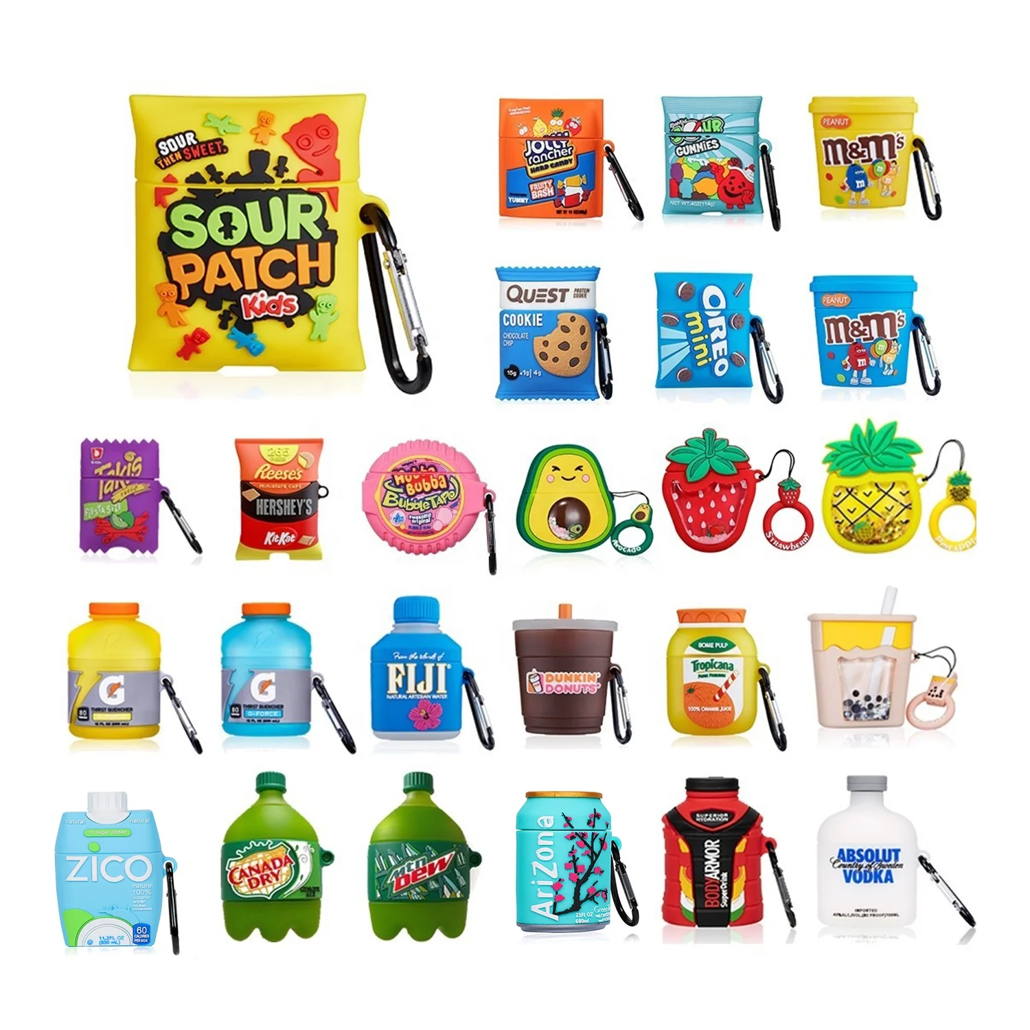 
2021 Luxury 3D Cartoon Food Cute Special Design for Airpods Case Cover for Airpods Case Silicone Accessories 