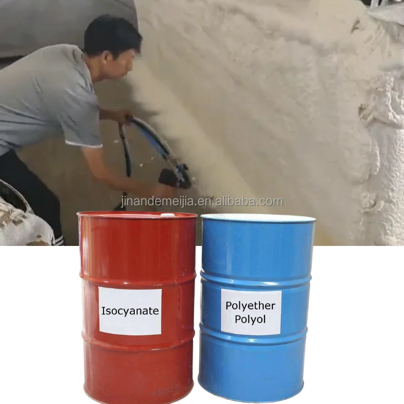 Two components closed cell polyurethane expanded foam