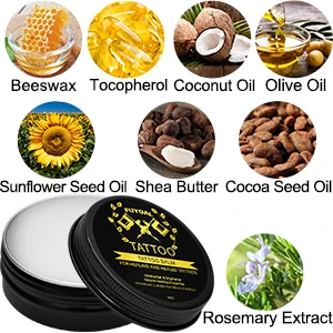 Custom Private Label Tattoo Aftercare Kit for Body Art Includes Brightener Soap Gel and Lotion Balm Cream