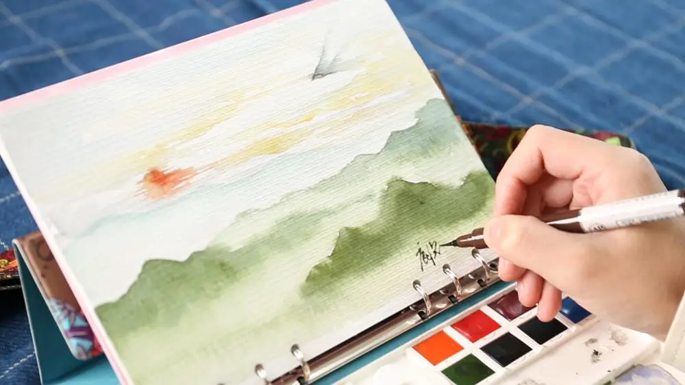 SUPERIOR watercolor nothbook art sketchbook painting book watercolor travel bag