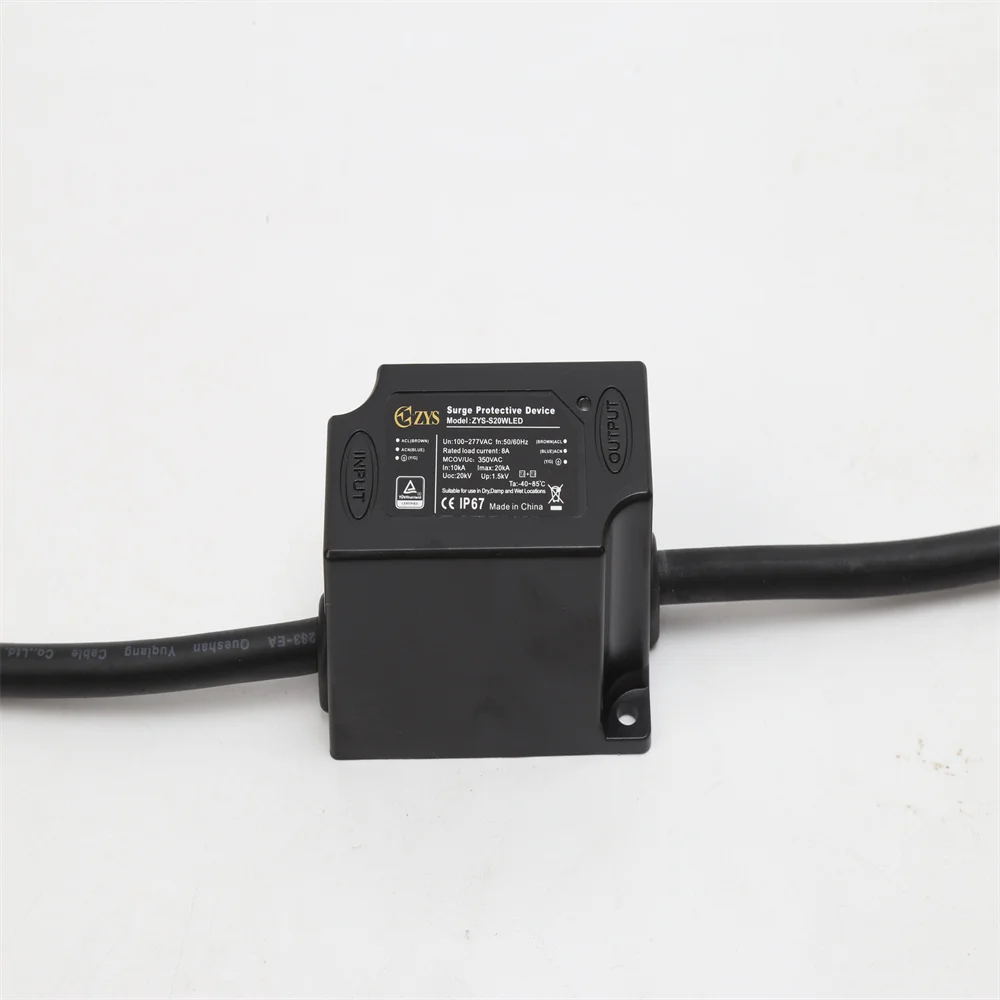 20kV 20kA Surge Protector Surge Arrester LED Lighting SPD Outdoor LED Lighting Transient Voltage Tunnel Lighting SPD