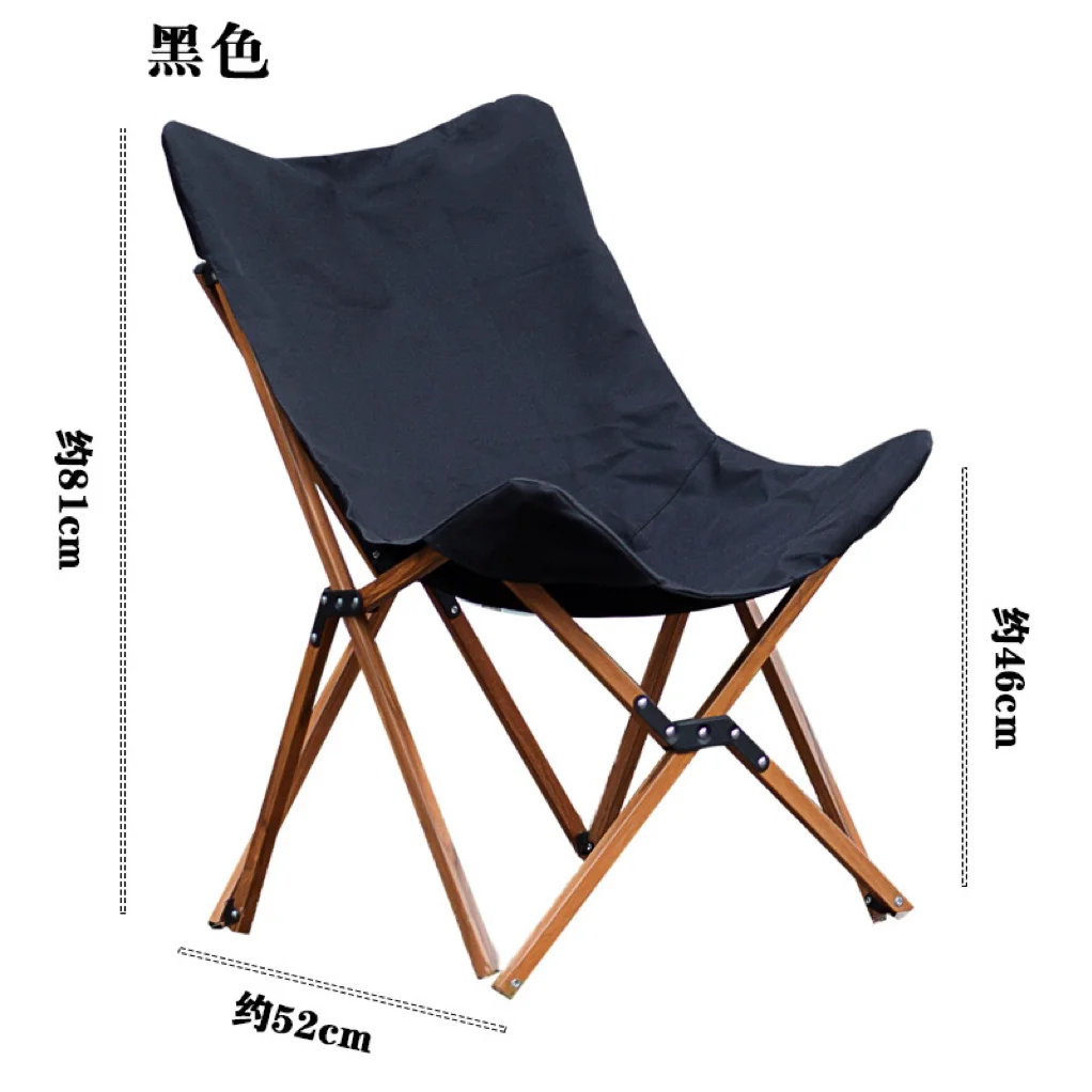 modern camping outdoor foldable solid wooden garden chairs nordic garden wood chair durable folding camping picnic wood chairs
