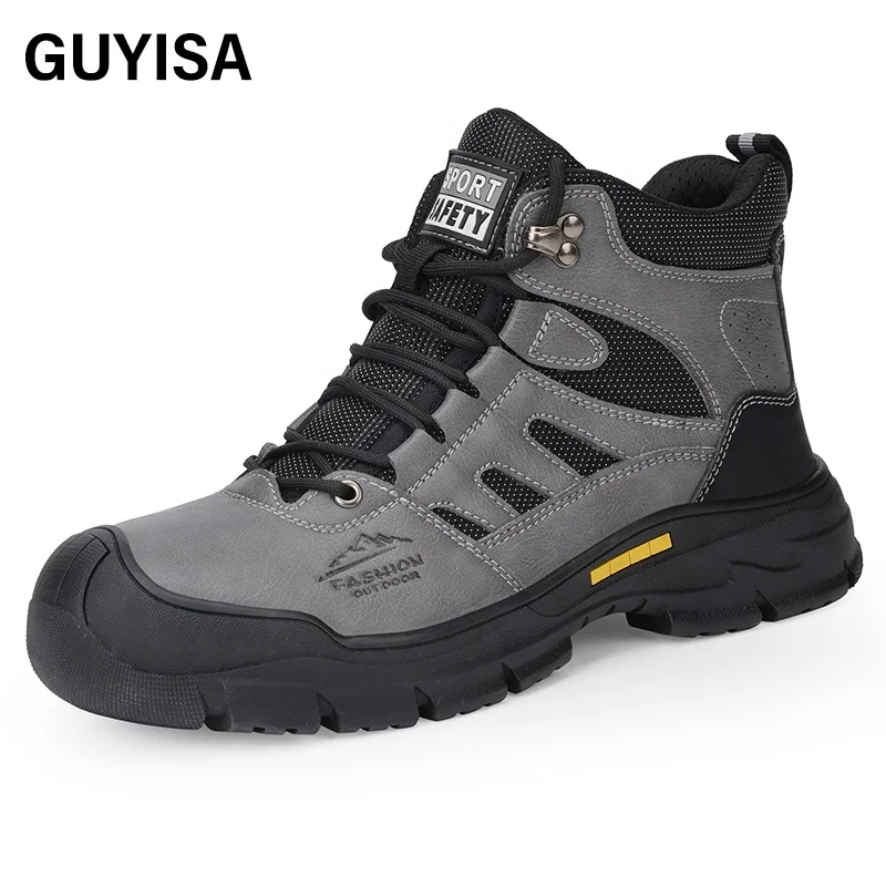 Factory direct supply Working boots high-cut multifunctional  waterproof industrial safety boots
