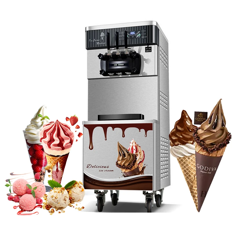 Most popular ice cream mixing commercial soft 4 flavor soft serve ice creams home icing maker acai machine ice cream machine