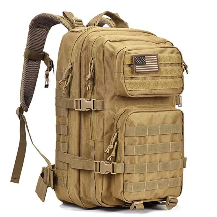 OEM Customizable 45L Outdoor Tactical Backpacks Multiple Colors Sports Nylon Camouflage Workout Hiking Hunting Oxford Zipper Bag