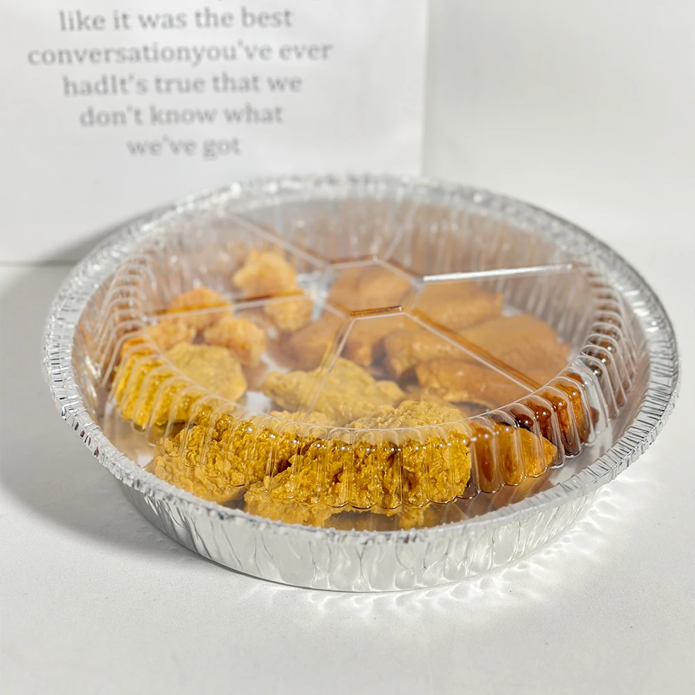 Wholesale custom square Tin foil tray for food barbecue and roast