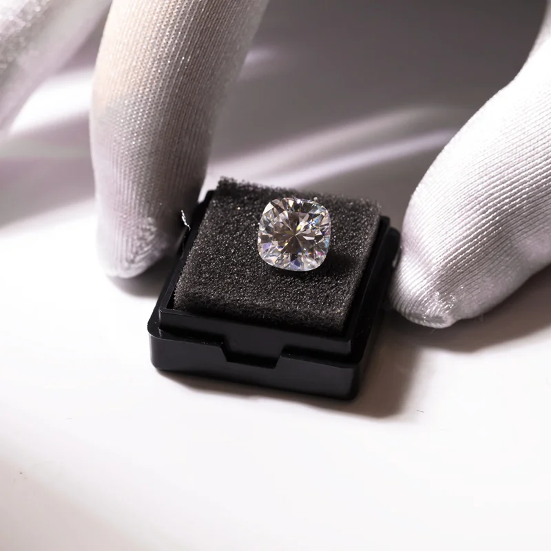 AAA драгоценные камни необычная огранка Свободный Муассанит белого цвета лабораторный Выращенный бриллиант 2 карата