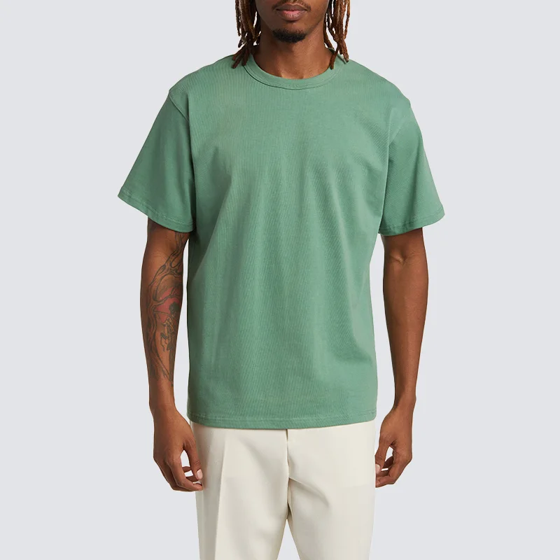 T-shirt Vierge Original En Gros 180g Cotton Solid Color T-shirt 100% Cotton Size Blank Plain T-shirt Sport Tshirt Short Sleeve