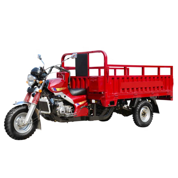 Motorcycle Truck 3 Wheel Tricycle Heavy Loading 3 Wheelers Closed Cabin Tricycle Gasoline Load 1500kg