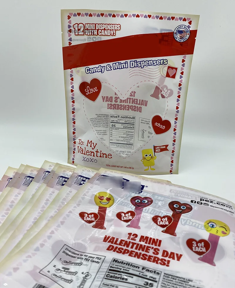 Personal Printed Cute Shaped Children Food Candy Toy Packaging Bag with Clear Window