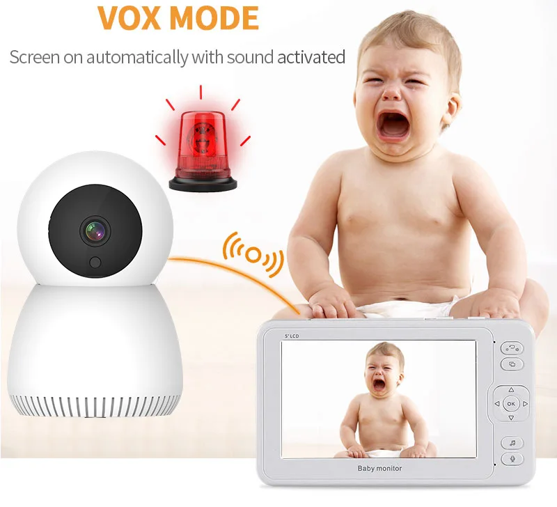 Vanci Smart  new 5-inch baby & pet monitor  is a home 1080P HD  video cameras
