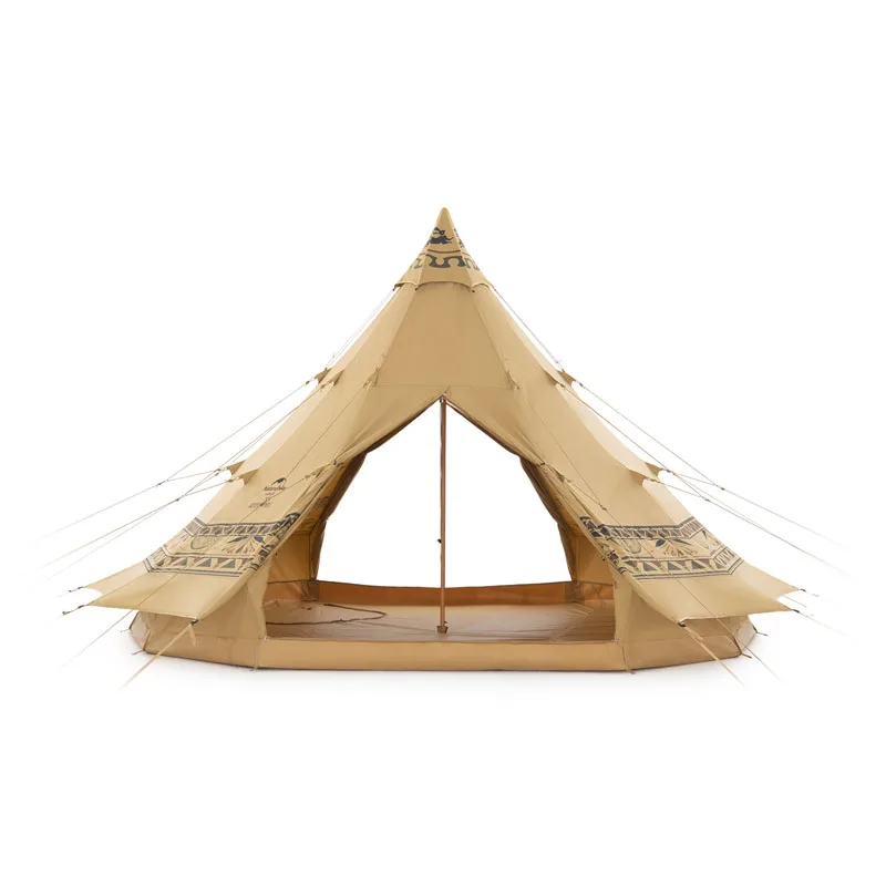Naturehike Dunhuang series Brighten 12.3 outdoor glamping pod cotton canvas pyramid tent camping Tipi Desert Teepee tent