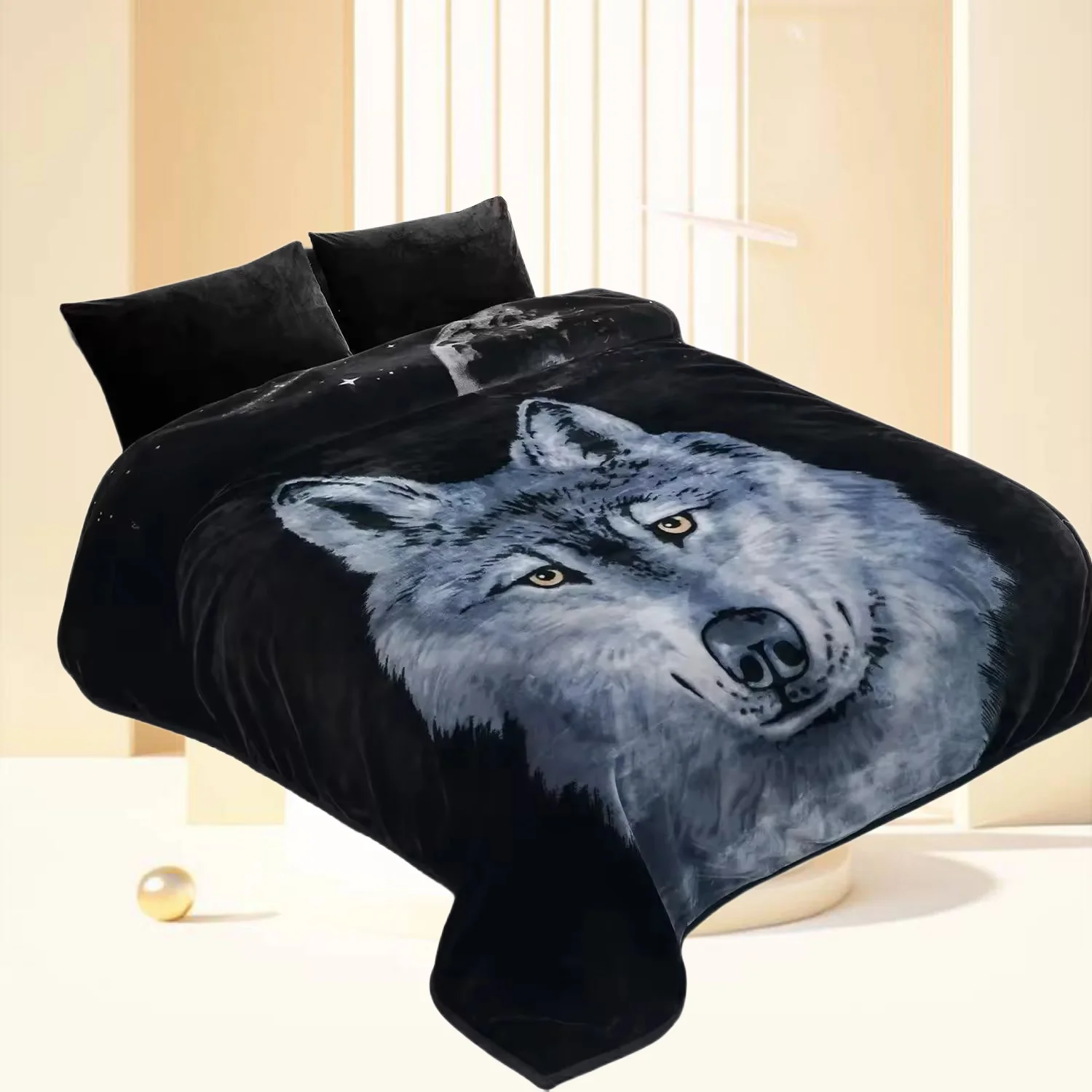 Тяжелое корейское одеяло из искусственного меха норки черное покрывало двуспальная кровать двустороннее мягкое плюшевое теплое для осени и зимы