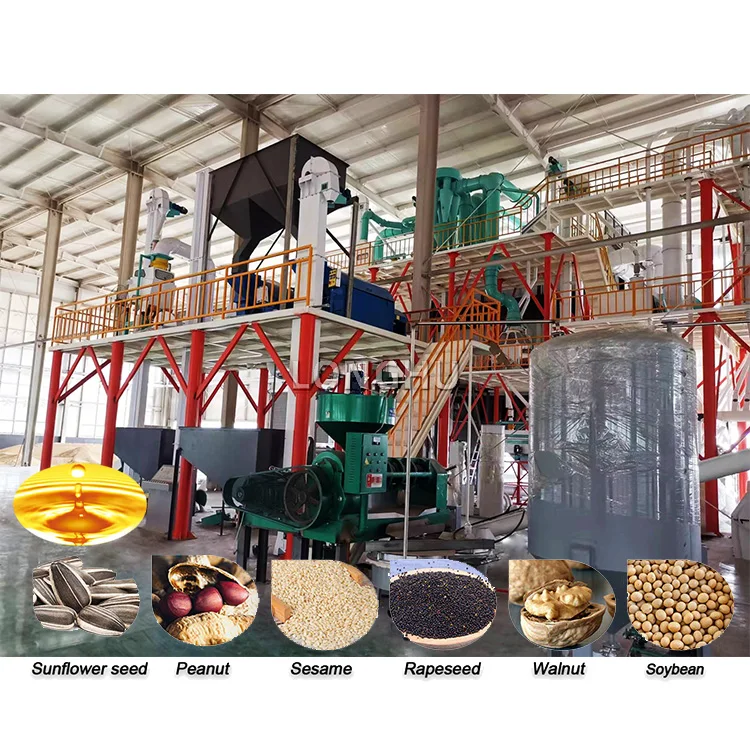 20Tons Oil Pressing Machine for Sun Flower Seeds Appliances Extraction Peanut Production Press Oil
