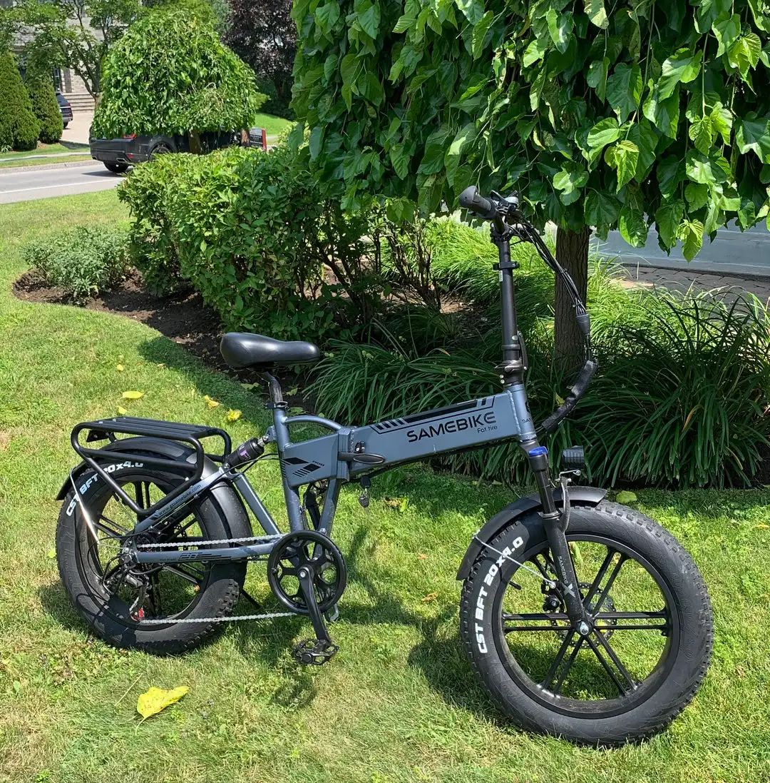 EU Poland Warehouse for delivery 500w fat tire SAMEBIKE XWLX09 FOLDING ELECTRIC BIKE for woman ebike