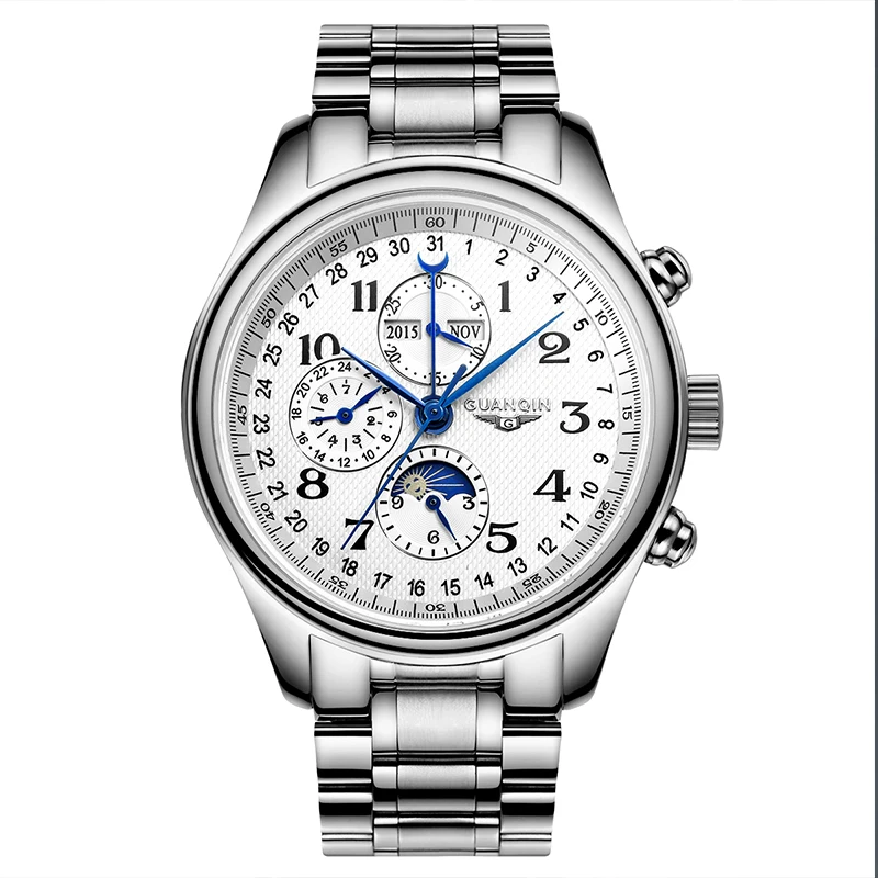 Custom watch logo watches automatic luxury waterproof men mechanical wristwatches