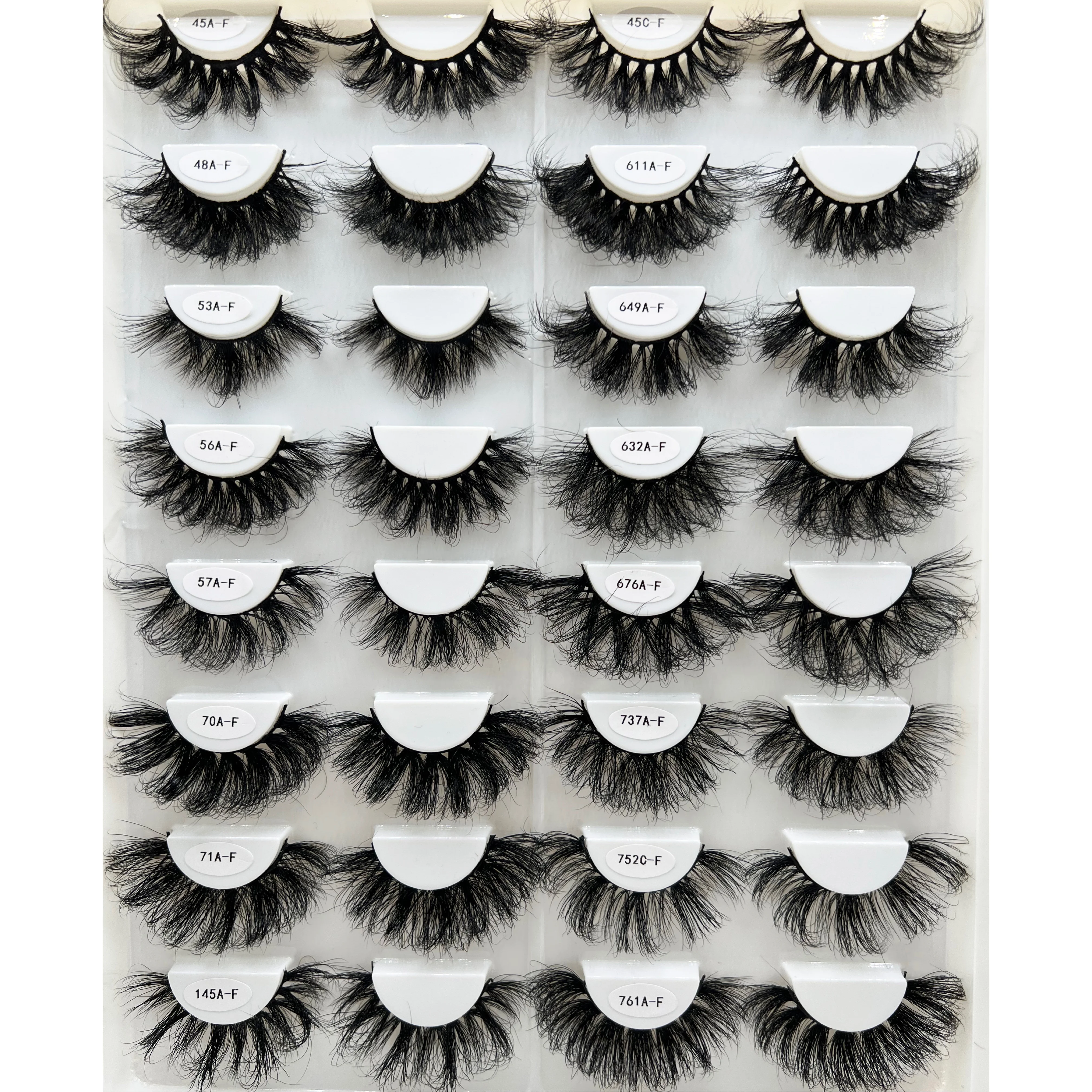 Hot selling 25mm 8D Mink Eyelashes real siberian dramatic fluffy mink lashes with custom box