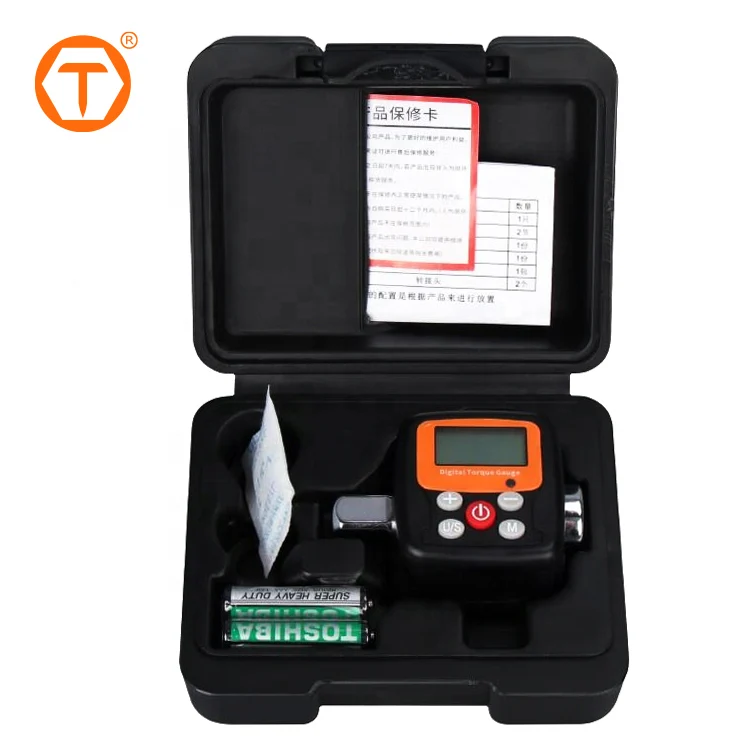 Heavy Duty Precision Torque Gauge Test Meter Tool Large Display Electronic Digital Torque Wrench Adapter for Car Biking