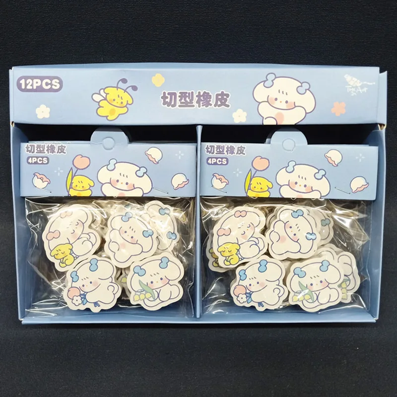 Ruunjoy Sanrios cute pompompurin dog cut eraser pet dessert cake cinnamon dog pompompurin dog crumb remover 5 bags