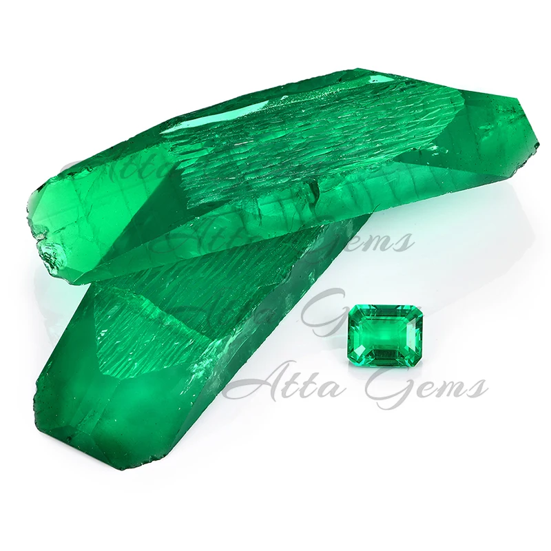 Synthetic Stone Prices 7*5mm 0.8 Carat Emerald Price Per Carat Lab Grown Colombian Emerald