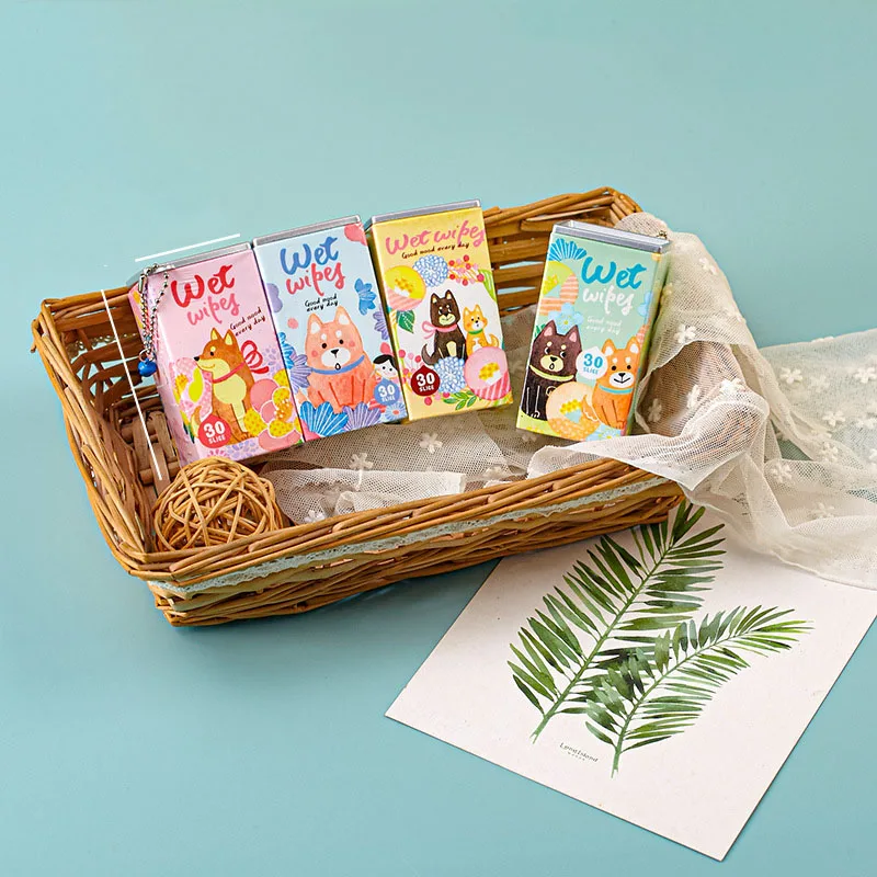 OEM Service Mini wipes cheaper Price Promotional Gift Barrel Canister pet Wet Wipes Easy to carry pet wipes