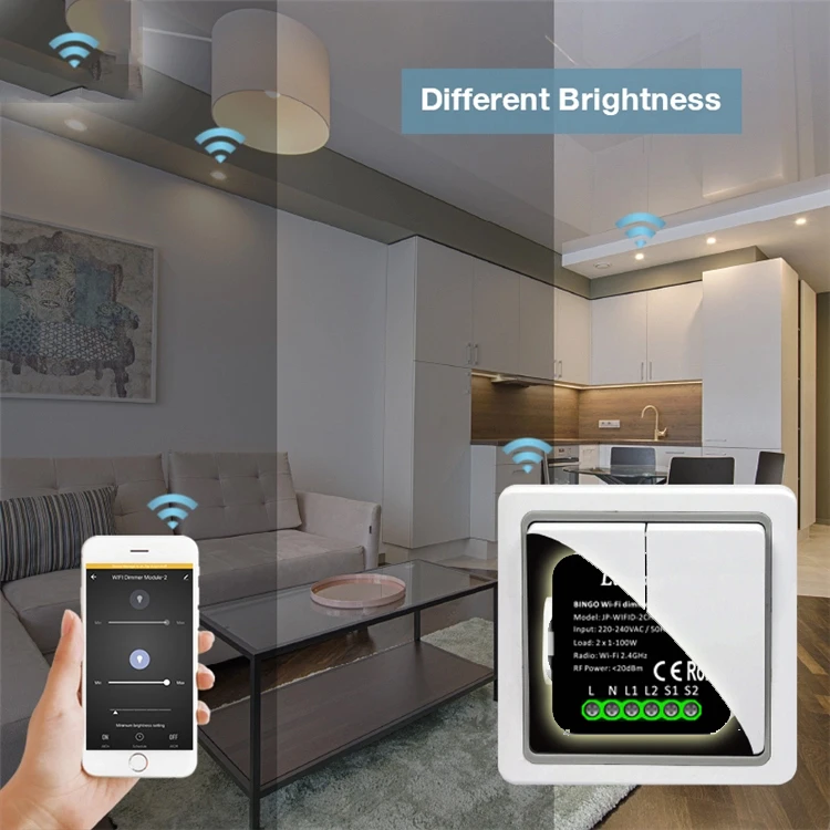 Шэньчжэнь Функция таймера умный беспроводной Zigbee диммер модуль без нейтрального Tuya Smart App управления