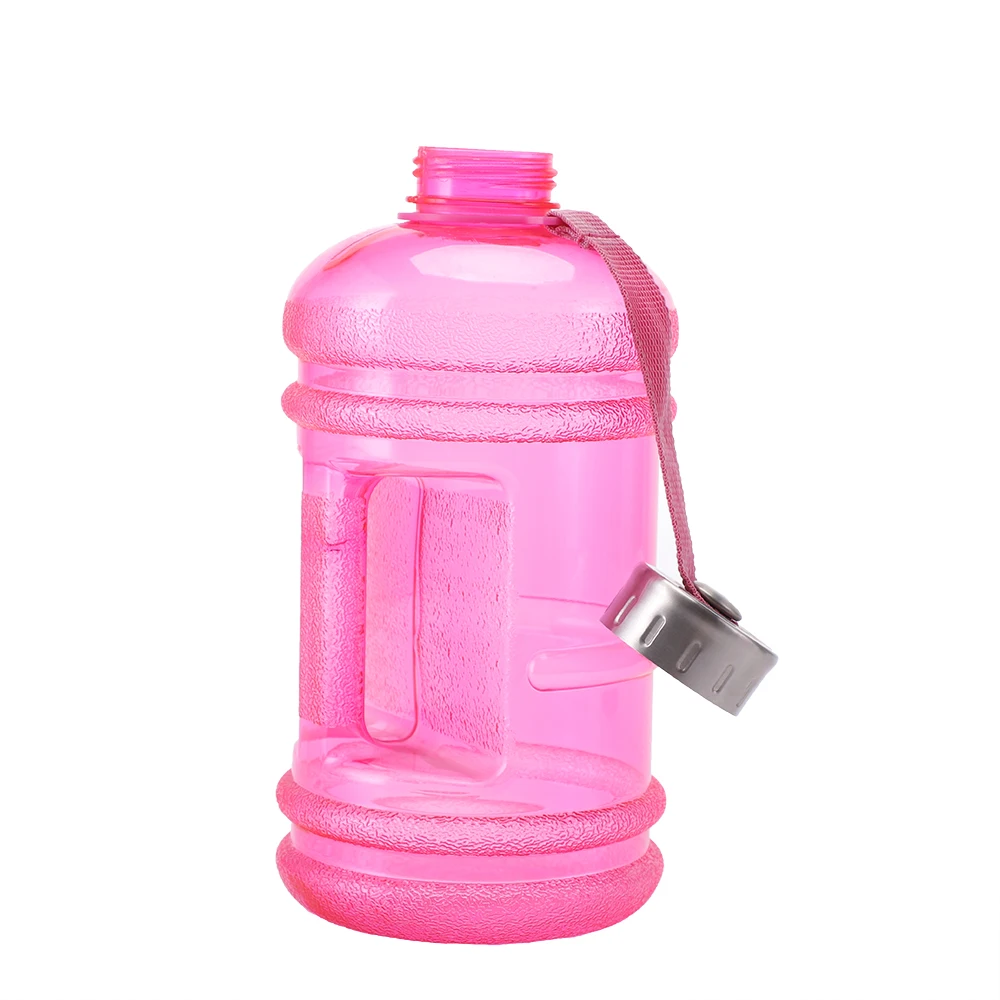 modern 2.2l gym jug wellbeing water bottle leakproof bpa free large capacity water bottle with straw and side handle