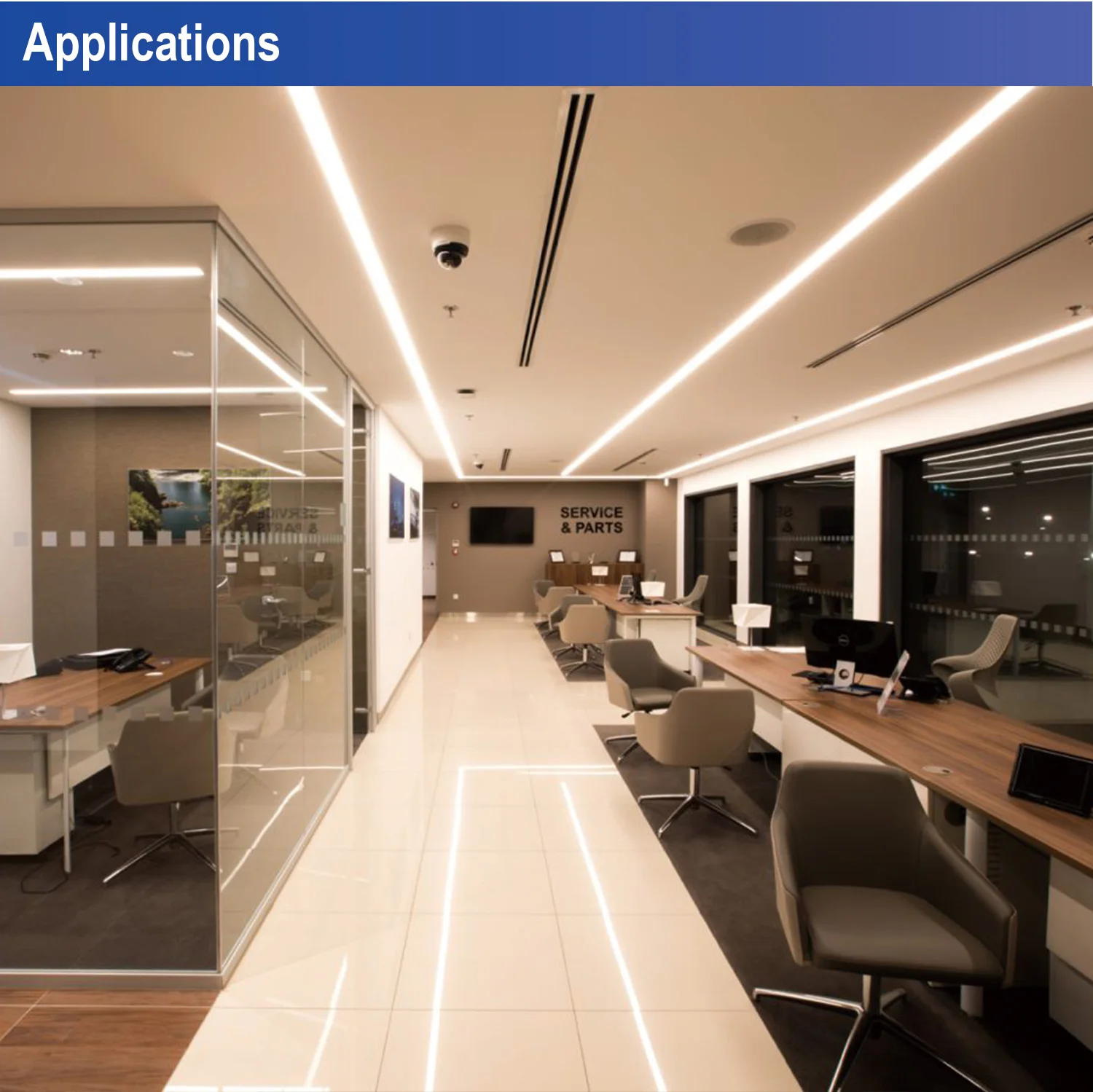 High quality led linear light Interior Lightning Suspended Led Pendant for Office High Luminous Efficiency 40W 4ft