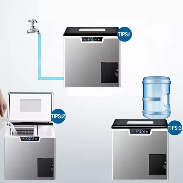 Ice making and crushing all-in-one small commercial home ice machine