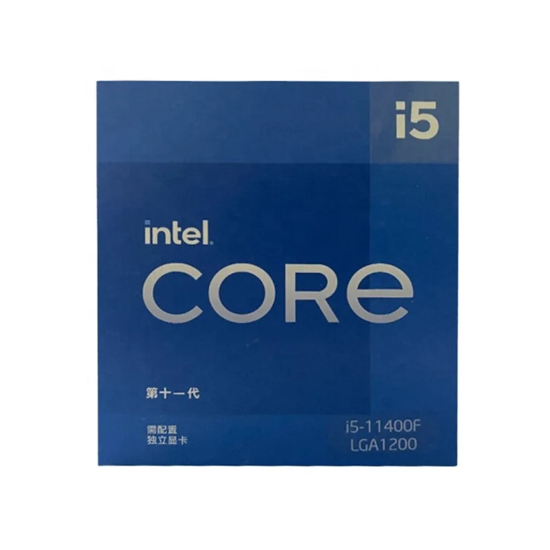 11th поколения CoRE i5-11400f в штучной упаковке Процессор 6-12 нить с одинарным сердечником RF до 4 ГГц