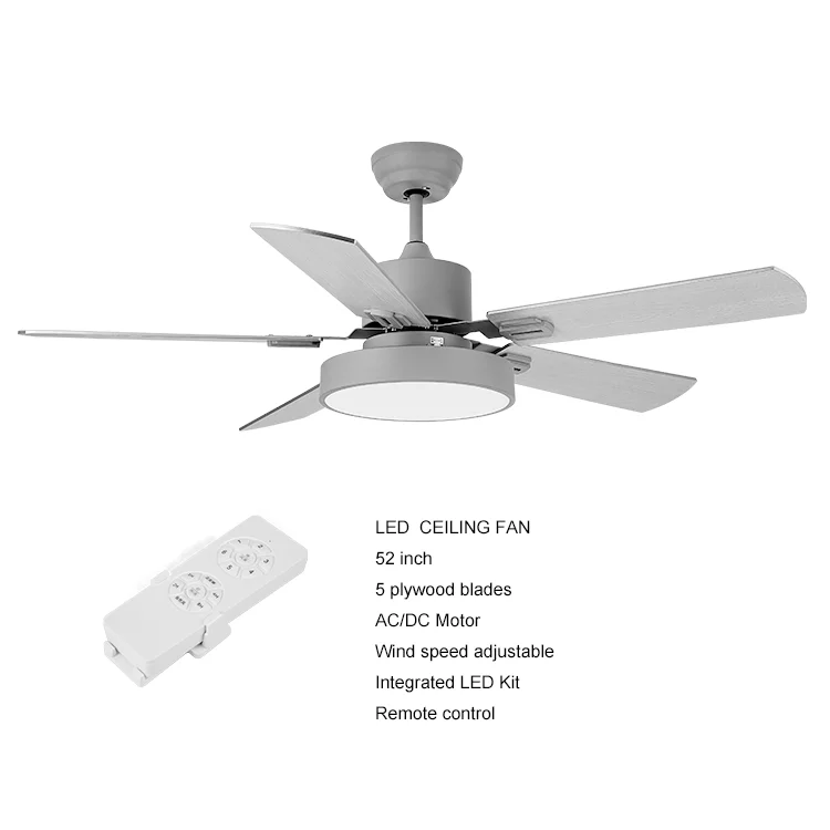 Foshan Lighting Contemporary Home Decorative Lighting LED Fan Ceiling Fan with Light & Remote Control
