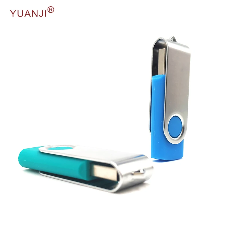 Недорогой цветной поворотный USB-накопитель объемом 4 Гб, металлический USB-накопитель на заказ