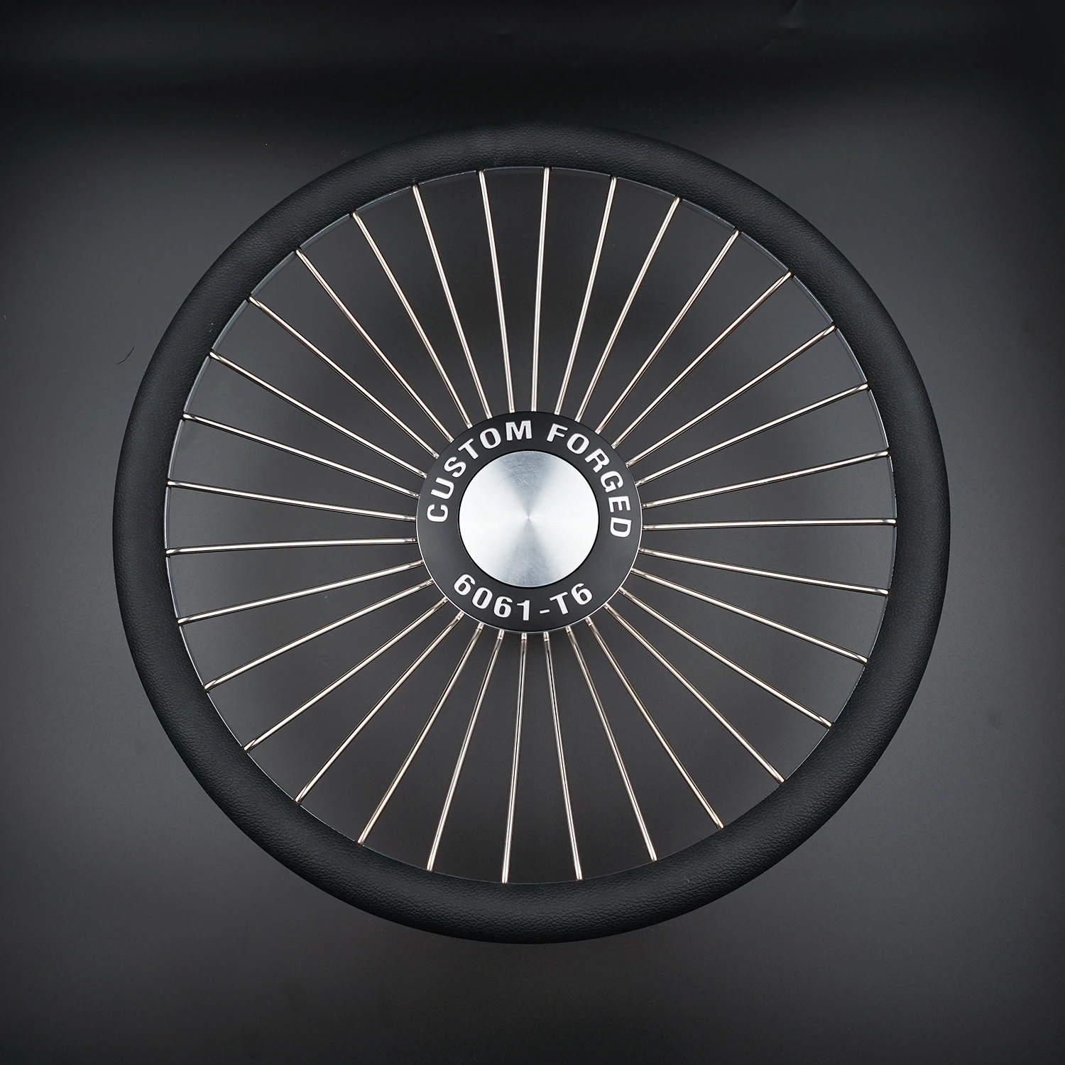 Car 15 Inch Chrome Forged Spoke Steering Wheel