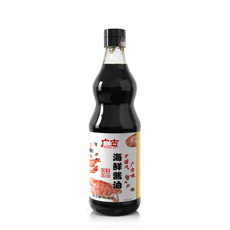 Bulk Wholesale Factory Price Daily Cooking Chinese Soya Sauce 500ml For Seafood Fish Sauce