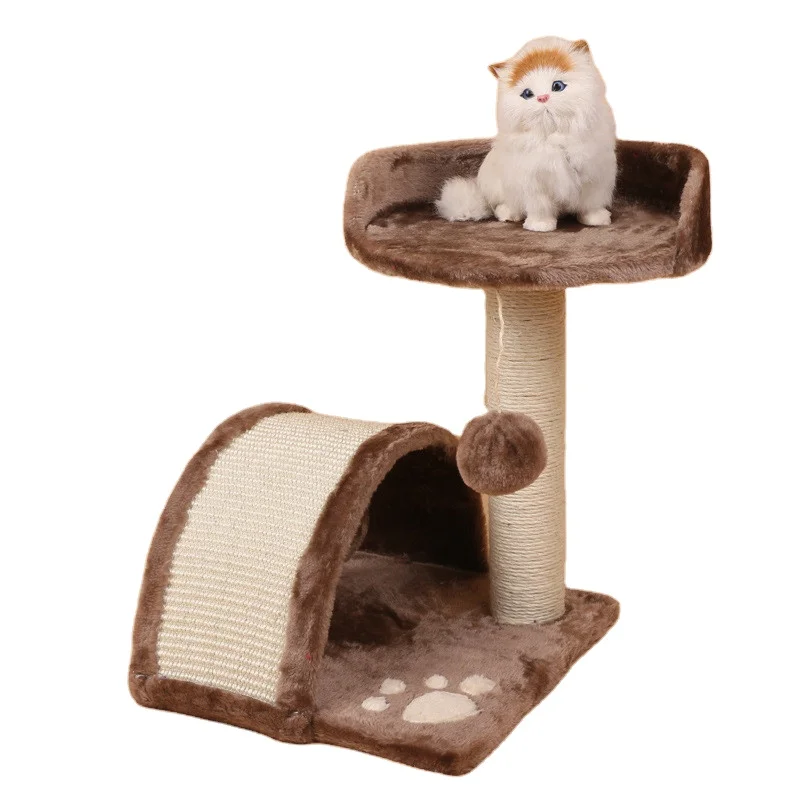 High Quality Pet Toy For Cat Tree Paw Print Small Indoor Cat Scratching Cat Tree