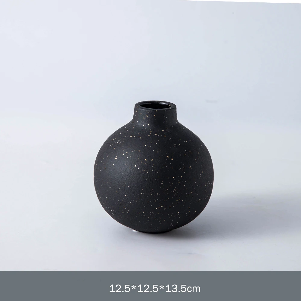 Minimalist Style Living Room Office Home Decor Matte Vase Bud Mini Ceramic Flower Vase