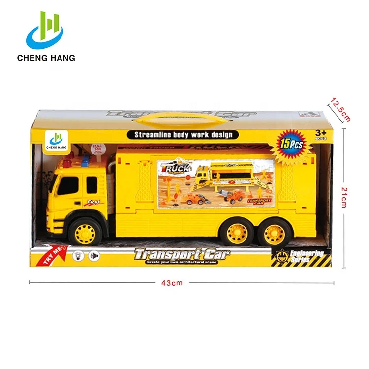 
kids construction truck toy transport car carrier mini bulldozer toys 