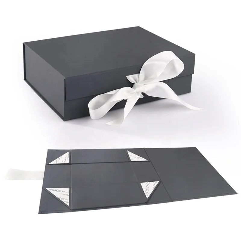 Cardboard Outer Box with Folding Front Gift Ribbon Christmas Children Toy Packaging