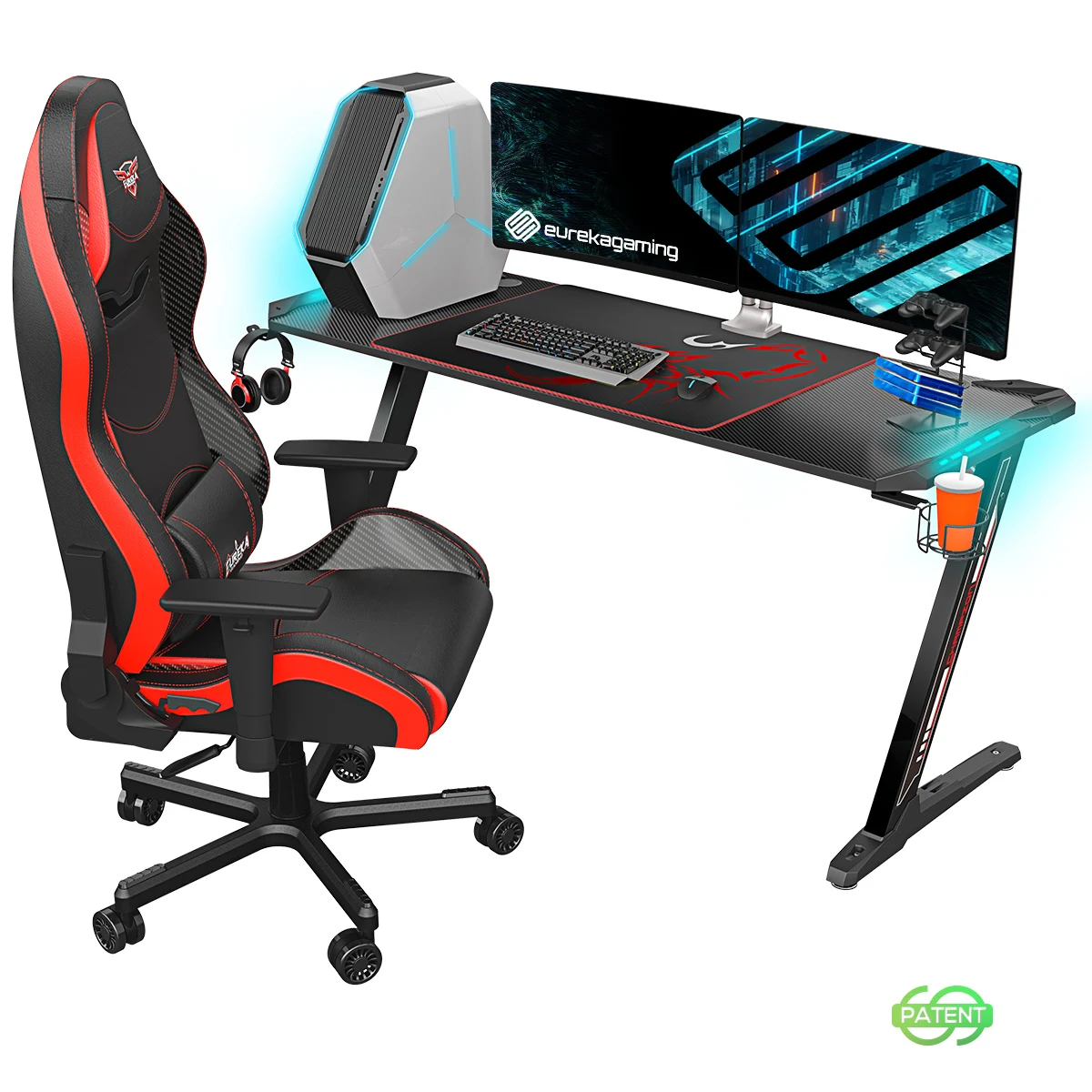 Cheap Computer Chairs pu Racing Desk Mechanical/Automatic Adjustable Best Atlantic Adjustable Bundle  Gaming Desk