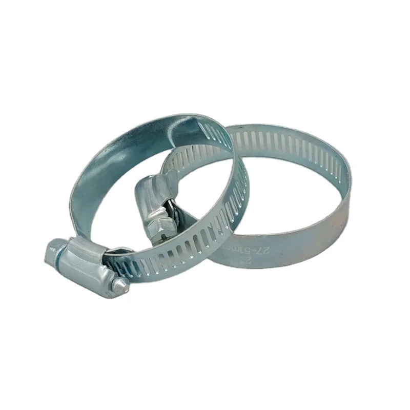 American 201 304 galvanized steel adjustable worm gear drive hose clamp