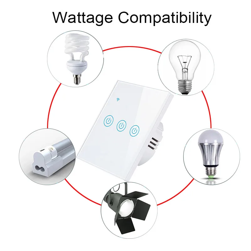 HOT SELLING intelligent switch to improve life Tuya wifi Zigbee of 2 gang smart switch 1071ZC-2