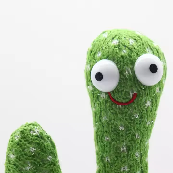 China supplier Interactive Talking Cactus Toys Singing and Dancing Plush Toys for Kids