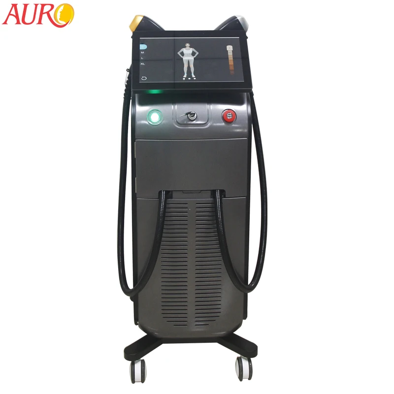 AU-81B Triple Wave Ice Titanium Laser Diode 808nm Diode Laser Hair Removal 755 808 1064 Alexandrite Hair Removal Machine
