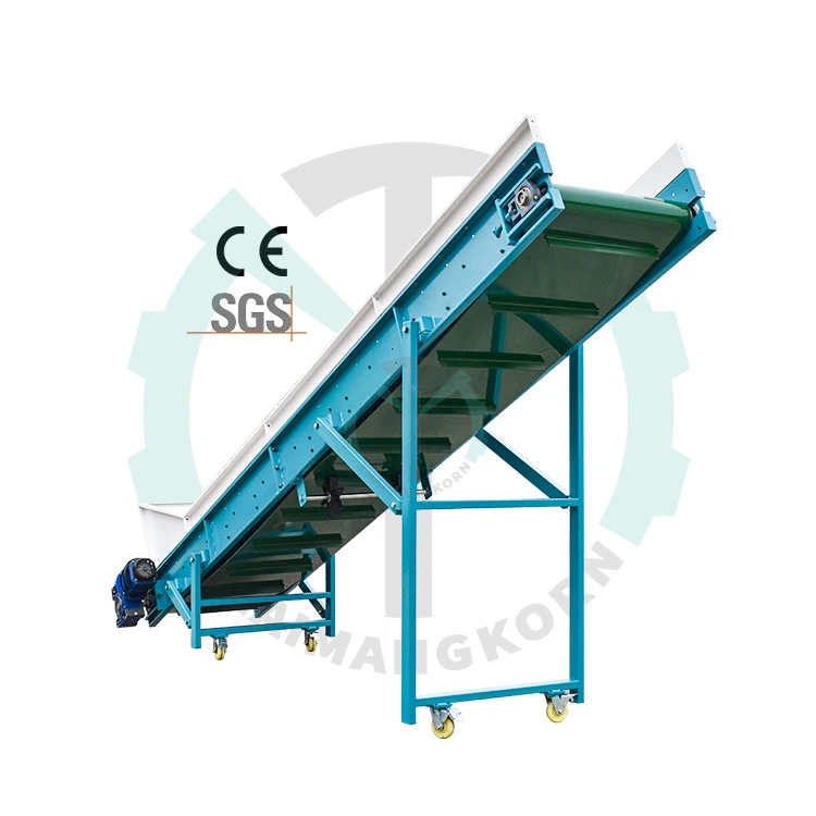Factory Custom Industrial Systems Assembly Line Green Pvc Rubber Pu Food Flat Belt Conveyor